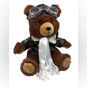 Brown Bear Aviator Plush Toys - 12"